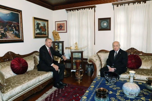 Erdoğan, Bahçeli'yi ziyaret etti