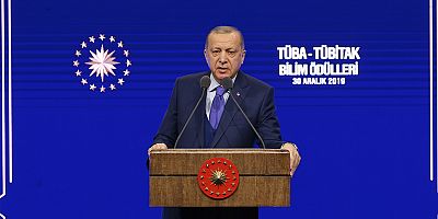  Erdoğan, TÜBİTAK ve TÜBA Bilim Ödülleri Töreni'ne katıldı