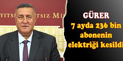 Gürer: “Vatandaşı elektrik faturası çarpıyor”