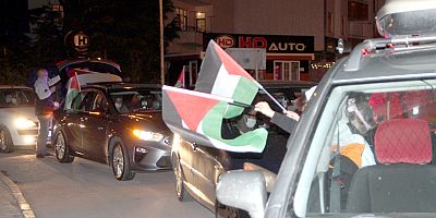 İsrail’i protesto eylemlerinde konvoylar oluştu