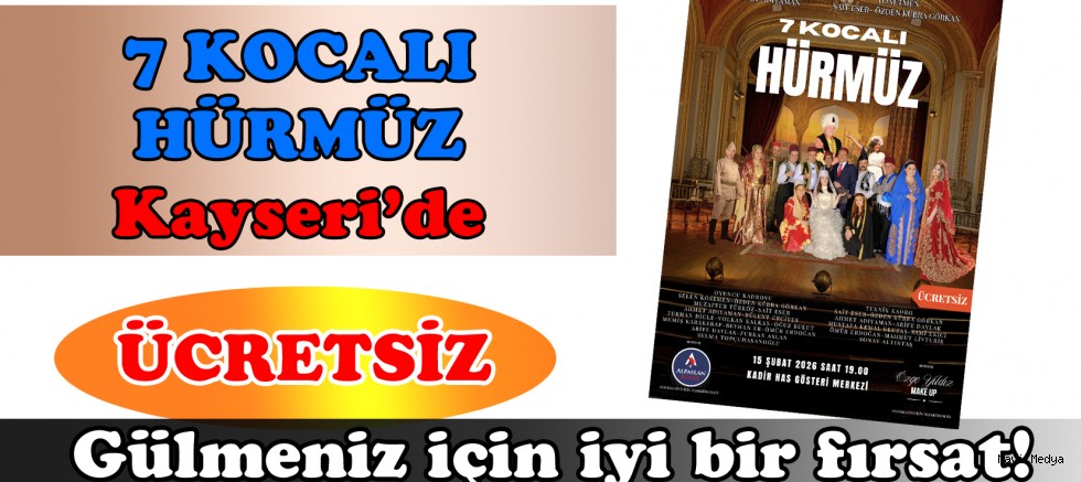 7 Kocalı Hürmüz 15 Şubat da Tiyatrosevelerle Buluşuyor.