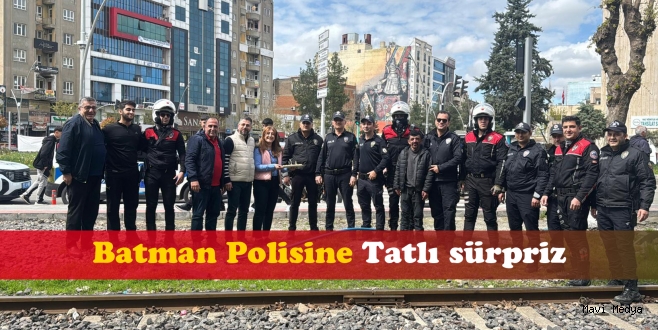 Batman Polisine tatlı sürpriz