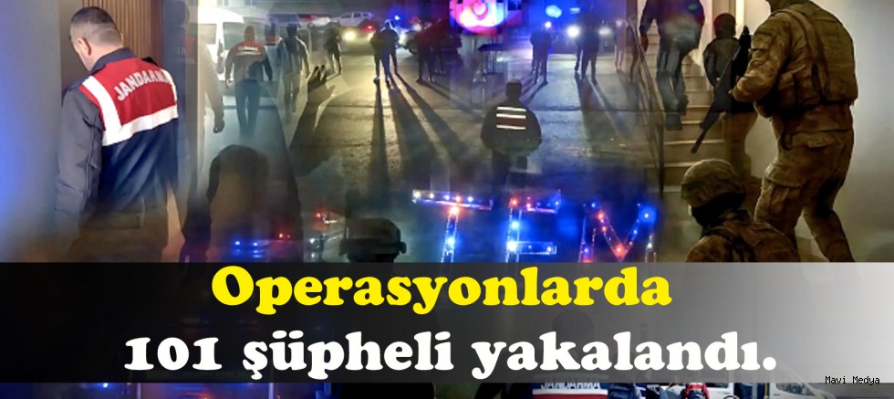FETÖ'ye yönelik operasyonlar: 101 gözaltı