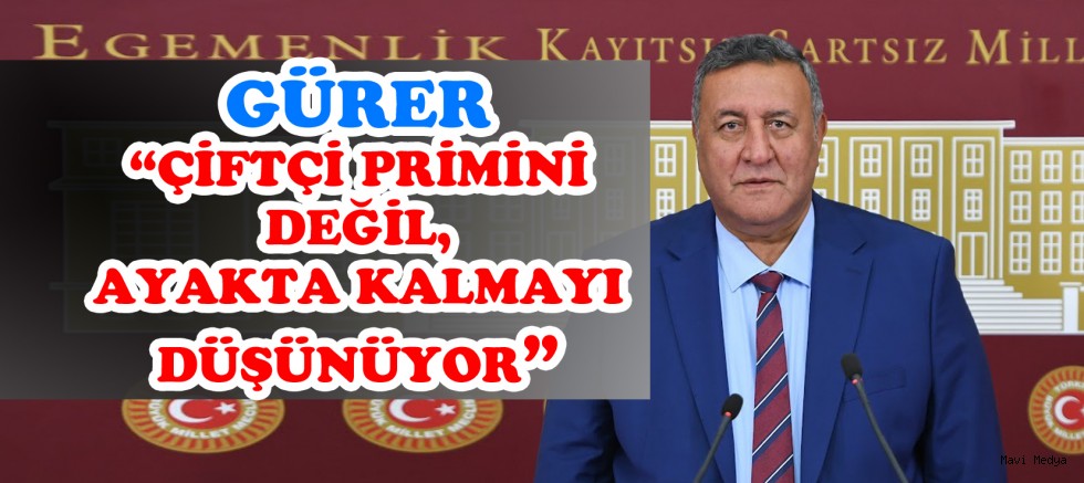 Gürer: “BAĞ-KUR prim borcu olan çiftçiye kredi engeli kaldırılsın”
