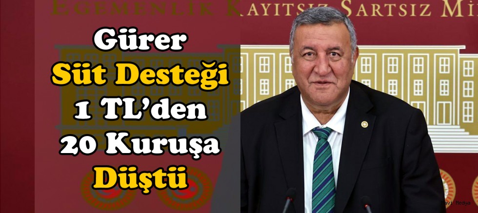 Gürer: “Bir Litre Süt Satıp Bir Buçuk Kilo Yem Alamayan Ülke: Türkiye”