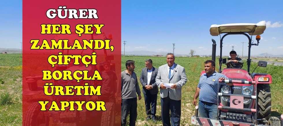 Gürer: “Çiftçi, inekleri satarak borç ödemeye çalışıyor”