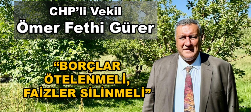 Gürer: “Sigortasız çiftçi sahipsiz kaldı”