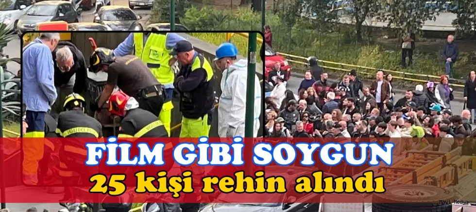 İtalya'da film gibi soygun: 25 kişi rehin alındı