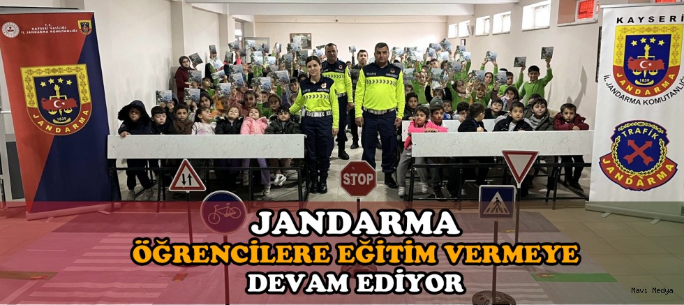 Jandarma'dan  Öğrencilere Trafik Güvenliği Eğitimi 