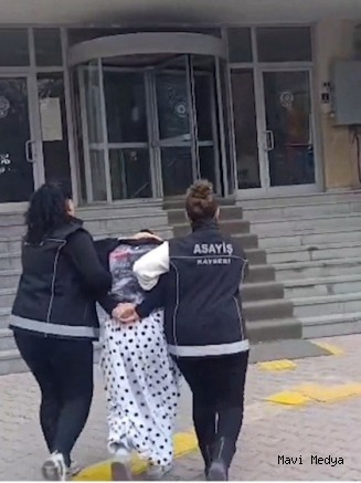 Kayseri’de 12 yıl 10 ay hapisle aranan kadın hükümlü yakalandı