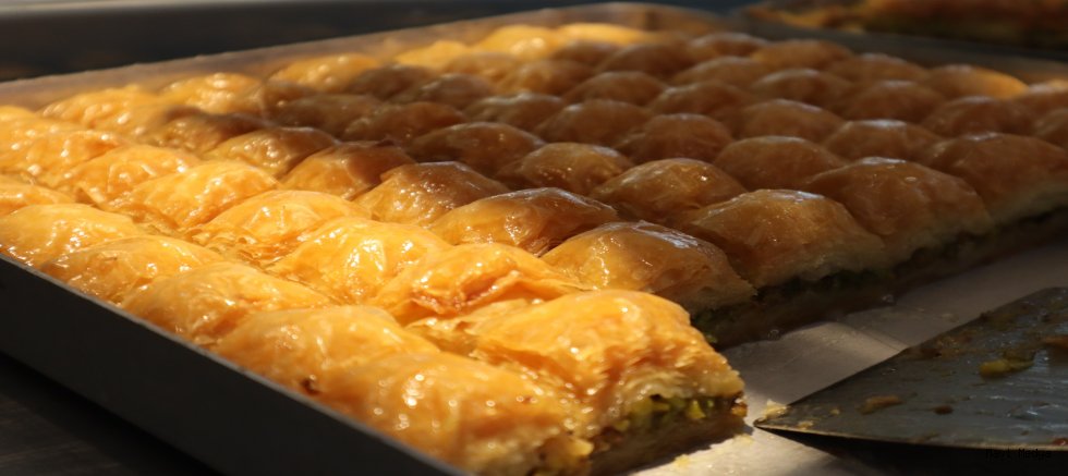 Baklavacılarda bayram mesaisi yoğunlaştı