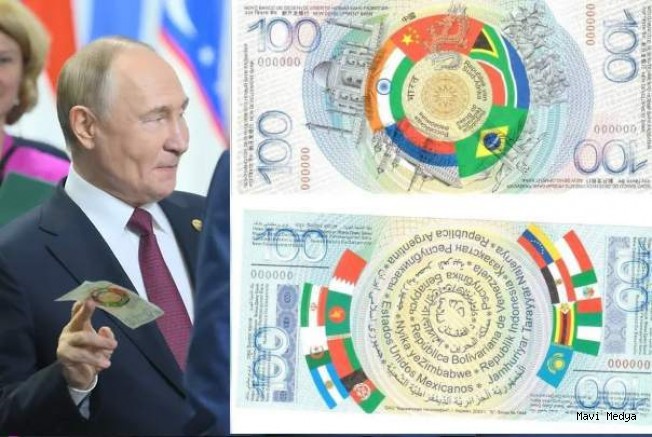 Putin’e sembolik BRICS parası verildi