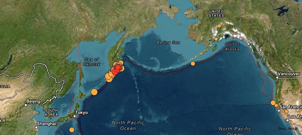 Rusya'nın Uzak Doğusu’nda 8,8 büyüklüğünde deprem ve tsunami uyarısı