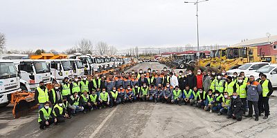 328 PERSONEL 156 ARAÇ İLE KARLA MÜCADELE EDİLECEK