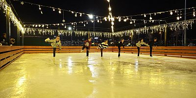 Açık Hava Buz Pisti Heyecanı Başlıyor: Açılışa Özel Bayram Sonuna Kadar Ücretsiz