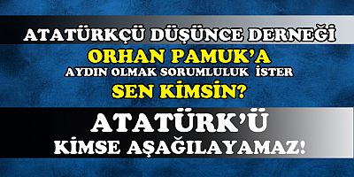 ADD KAYSERİ ŞUBE BAŞKANI KEMAL CEYLAN, ORHAN PAMUK'A  SERT TEPKİ GÖSTERDİ
