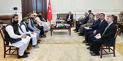 Afgan heyeti İçişleri Bakanlığı'nda