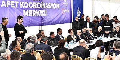 Akşener: 'Biz deprem esnasında rakip değiliz'