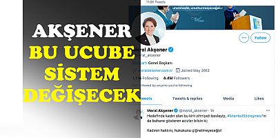 Akşener: ''Bu ucube sistem değişecek, İstanbul sözleşmesi yeniden yaşayacak''