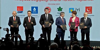 Altılı Masadan Yeni Anayasa Teklifi Sunum Toplantısı