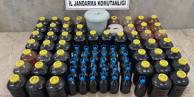 Amasya'da 1200 litre kaçak içki ele geçirildi