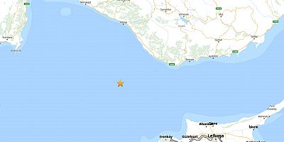 Antalya açıklarında deprem