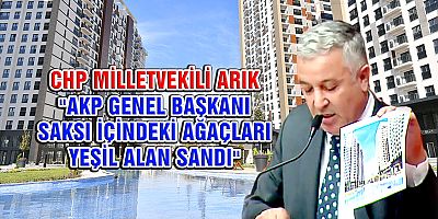 ARIK  “Sahabiye’de 40 bin metre kare yeşil alan açtık” sözlerine tepki gösterdi.