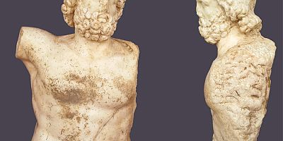 Aspendos’ta iki heykel günışığına çıkarıldı