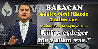 Babacan: 