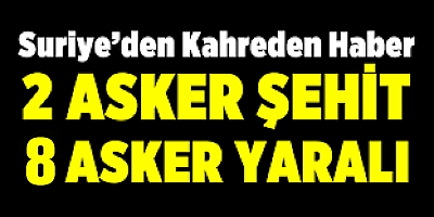 Barış Pınarı Harekatı’nda iki asker şehit 8 asker yaralı