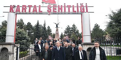 BAKAN AKAR, ÖZHASEKİ VE BÜYÜKKILIÇ’TAN KARTAL ŞEHİTLİĞİ'NE ZİYARET