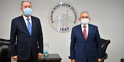 Başkan Büyükkılıç, Bakan Akar Ve Heyetini Büyükşehir'de Ağırladı