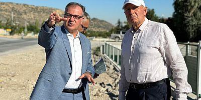 BAŞKAN ÖZDOĞAN VE GENEL SEKRETER YARDIMCISI HASDAL'DAN 200 MİLYONLUK PROJENİN İNCELEMESİ