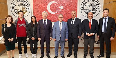 BAŞKAN YALÇIN’A ÖĞRETMENLER GÜNÜNDE  ANLAMLI ZİYARET