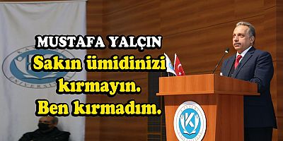 BAŞKAN YALÇIN KAYÜ KARİYER GÜNLERİNDE