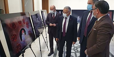 BAŞKANLAR ‘PANDEMİ İLE YAŞAM’ KONULU SERGİYİ GEZDİ