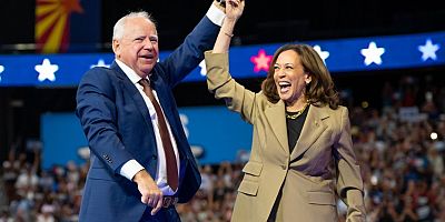 Biden veda etti ve bayrağı Kamala Harris'e devretti