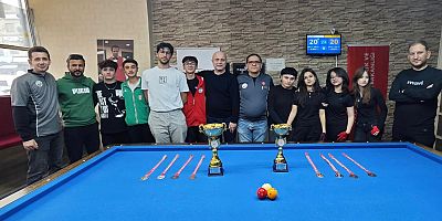 Bilardo Gençler İl Birinciliği müsabakaları tamamlandı