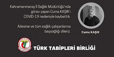 Bir sağlık çalışanı daha Covid-19’dan yaşamını yitirdi