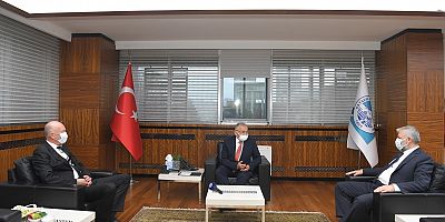 BOSNALI HEYETTEN BAŞKAN BÜYÜKKILIÇ'A ZİYARET