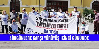 BTS’nin Sürgünlere Karşı Yürüyüşü İkinci Gününde 