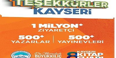 Büyükkılıç: 1 Milyona Yakın Kitapseveri Buluşturduk
