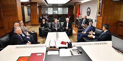 Büyükkılıç, Bakan Yardımcısı Poyraz ve Genel Müdür Eyigün'ü Konuk Etti