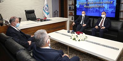 BÜYÜKKILIÇ, BAKANLAR AKAR İLE VARANK’I BELEDİYEDE AĞIRLADI