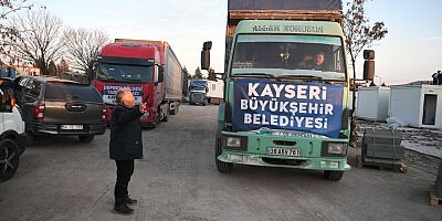 Büyükkılıç, Kahramanmaraş'a Gelen Yardım Tırlarını Karşıladı