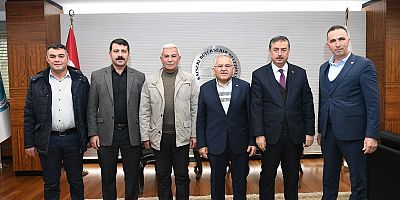 Büyükkılıç, Kaymakam ve Başkanları Ağırladı