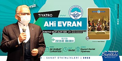 BÜYÜKKILIÇ: “KAYSERİ, KÜLTÜR SANATIN MERKEZİ”