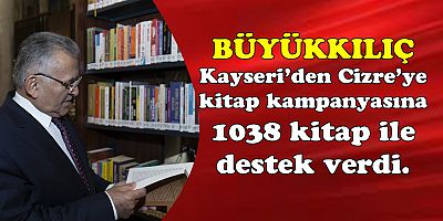 BÜYÜKKILIÇ,  KİTAP KAMPANYASINA 1038 KİTAP İLE DESTEK VERDİ