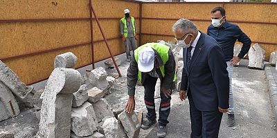 BÜYÜKKILIÇ, SEYYİD BURHANEDDİN CAMİ MİNARESİ RESTORE ÇALIŞMALARINI YERİNDE İNCELEDİ