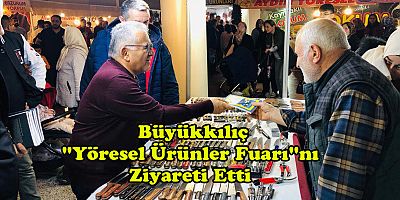BÜYÜKKILIÇ STANTLARI GEZDİ, ÇOCUKLARA KİTAP DAĞITTI